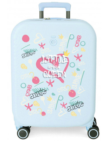 9718621 ABS SUITCASE 55CM 4R. W/EXP ENSO LITTLE URBAN QUEEN